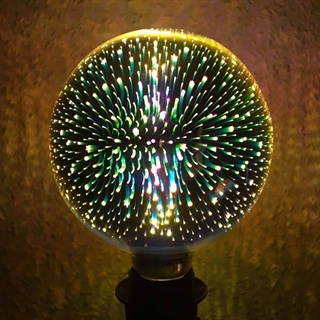 LED globepære med 3D-effekt G125